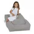 Säkkituoli ulkokäyttöön, savunharmaa, 65 cm leveä, säänkestävä, mukava - Säkkituolit - 8683743039845 - 5