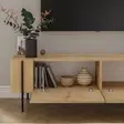 Sapphire Oak TV-taso - 160x45,6x31,4 cm - 100% Melamiinipinnoitettu - Tyylikäs ja Kestävä Säilytysratkaisu - TV-tasot - 8684283501625 - 5