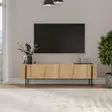 Sapphire Oak TV-taso - 160x45,6x31,4 cm - 100% Melamiinipinnoitettu - Tyylikäs ja Kestävä Säilytysratkaisu - TV-tasot - 8684283501625 - 2