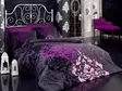 Satiini kaksinkertainen pussilakanasetti, viininpunainen violetti vaaleanpunainen musta, 200 x 220 cm, pehmeä, kestävä, helppohoitoinen - Lakanat ja tyynyliinat - 8681181529355 - 1