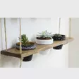 Seinähylly 100% Kuusipuuta, Pähkinänvärinen, Käsintehty, 60x13x1,3 cm, Helppo Asennus, Skandinaavinen Tyyli - Seinähyllyt - 8681875395105 - 3