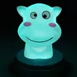 SILLY HIPPO LED yövalo virtahepo sininen - Yövalot - 8712412676545 - 54