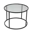 Sohvapöytä, musta, 60cm x 43cm x 60cm, kestävä, tyylikäs - Sohvapöydät - 8683742475125 - 1