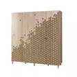 Sonoma Oak Vaatekaappi - 100% Melamiinipinnoitettu, Hornbeam Jalat, Metalli- ja Köysikahvat, 180x192x52 cm - Vaatekaapit - 8681875381115 - 1