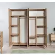Sonoma Oak Vaatekaappi - 100% Melamiinipinnoitettu, Hornbeam Jalat, Metalli- ja Köysikahvat, 180x192x52 cm - Vaatekaapit - 8681875381115 - 5