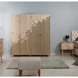 Sonoma Oak Vaatekaappi - 100% Melamiinipinnoitettu, Hornbeam Jalat, Metalli- ja Köysikahvat, 180x192x52 cm - Vaatekaapit - 8681875381115 - 3