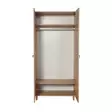 Sonoma Oak Vaatekaappi - 100% Melamiinipinnoitettu, UV-suojattu, Hornbeam-jalat, Metalli- ja Köysikahvat, 90x192x52 cm - Vaatekaapit - 8681875341195 - 7