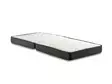 Taitettava Sänky - Valkoinen/Musta - Metallirunko - 15 cm Patja - Tilaa Säästävä - Kestävä Teräsrakenne - 90x70x204 cm - Sängyt - 8682870568655 - 6