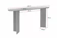 Tammi Sivupöytä - 100% Melamiinipinnoitettu Lastulevy, 18mm, 150x75x35cm, Tyylikäs ja Kestävä Säilytysratkaisu - Sivu- ja apupöydät - 8684283756865 - 9