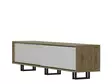 TV-taso, valkoinen, 180 cm leveä, kestävä, tilava - TV-tasot - 8681875385465 - 4