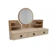 Tyylikäs Meikkipöytä - Atlantic Pine Beige - 100% Melamiinipinnoitettu - 18mm - 75x90x36,8cm - Kestävä ja Tilava - Meikkipöydät - 8683743972685 - 1