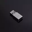 USB-A Sovitin | USB 3.2 Gen 1 | USB-A Uros | USB-C Naaras | 5 Gbps | Pyöreä | Niklattu | Hopea | Laatikko kannella ja ikkunalla - Tietokone ja verkko - 5412810334445 - 31
