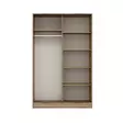 Vaatekaappi, Valkoinen Tammi, 100% Melamiinipinnoitettu Lastulevy, 120x190x60 cm, 4 Pakettia, Hylly 34 cm, 5 kg - Vaatekaapit - 8683742561255 - 1