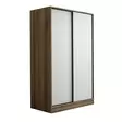 Vaatekaappi, Valkoinen Tammi, 100% Melamiinipinnoitettu Lastulevy, 120x190x60 cm, 4 Pakettia, Hylly 34 cm, 5 kg - Vaatekaapit - 8683742561255 - 9