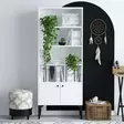 Valkoinen Kirjahylly - 100% Melamiinipinnoitettu - Antibakteerinen - Leveys 60 cm, Korkeus 175 cm, Syvyys 30 cm - Kirjahyllyt - 8683342978705 - 4