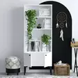Valkoinen Kirjahylly - 100% Melamiinipinnoitettu - Antibakteerinen - Leveys 60 cm, Korkeus 175 cm, Syvyys 30 cm - Kirjahyllyt - 8683342978705 - 3