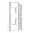 Valkoinen Kirjahylly - 100% Melamiinipinnoitettu Lastulevy, 18mm Paksuus, 65x150x15cm, Useita Hyllyjä, Tyylikäs ja Kestävä - Kirjahyllyt - 8683743537105 - 1
