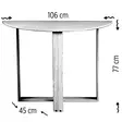 Valkoinen Opiskelupöytä - 100% Melamiinipinnoitettu Lastulevy, 18 mm Paksuus, 106x77x45 cm, Kestävä ja Tyylikäs - Työpöydät - 8681875178845 - 6