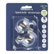 Varalamppu 2 kpl G40 E12 kannalla Finnlumor - LED-varapolttimot 24V valosarjaan (30 lm, 2200 K, 0,3 W) - Valosarjat - 6410416596075 - 1