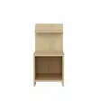 Yöpöytä, tammi, kestävä, tyylikäs, kompakti - Yöpöydät - 8683743120055 - 5