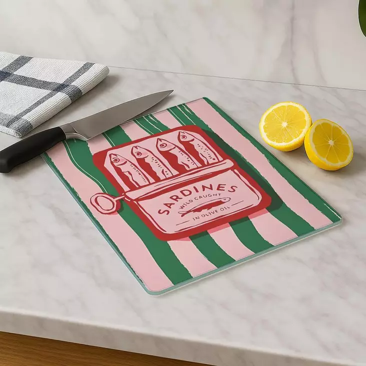 100% Karkaistu Lasi Leikkuulauta, Antibakteerinen, Helppo Puhdistaa, Liukumaton, 30x40 cm, Ei Astianpesukoneeseen - Keittiötyövälineet - 8684283732715 - 1