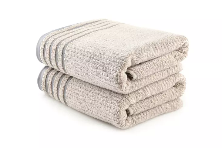 100% Mikrokuitu Käsipyyhesetti 2 kpl, 50x90 cm, Konepestävä 40 °C, Kevyt Ruskea, 450 gr/m², Kylpyhuoneeseen - Pyyhkeet ja kylpytakit - 8684282254195 - 1