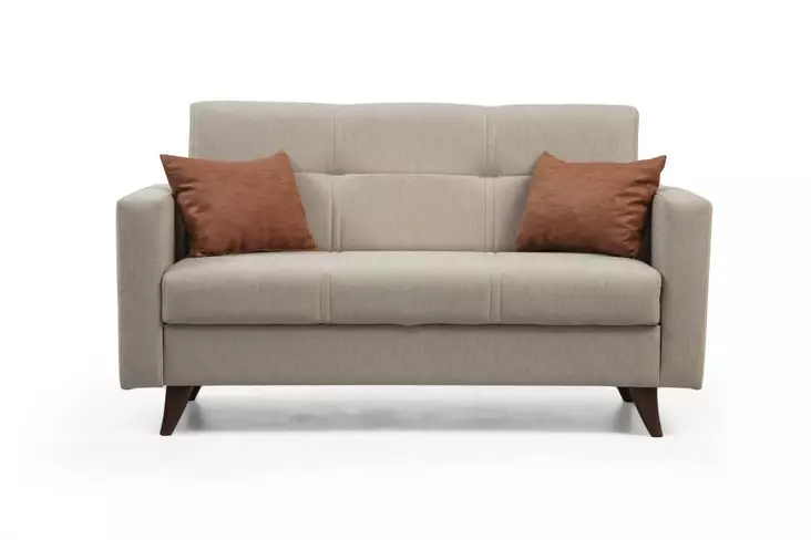 2-istuttava vuodesohva, beige, 151 cm leveä, mukava, monikäyttöinen -  - 19-19-8683742755395 - 1