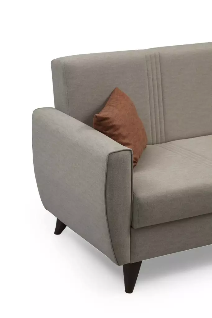 3-istuttava vuodesohva, beige, 207 cm leveä, kestävä, monikäyttöinen - Vuodesohvat - 8683742755555 - 1