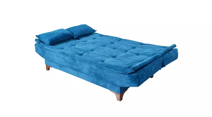 3-istuttava vuodesohva, sininen, 190 cm leveä, kestävä, monikäyttöinen - Vuodesohvat - 8681875323665 - 1