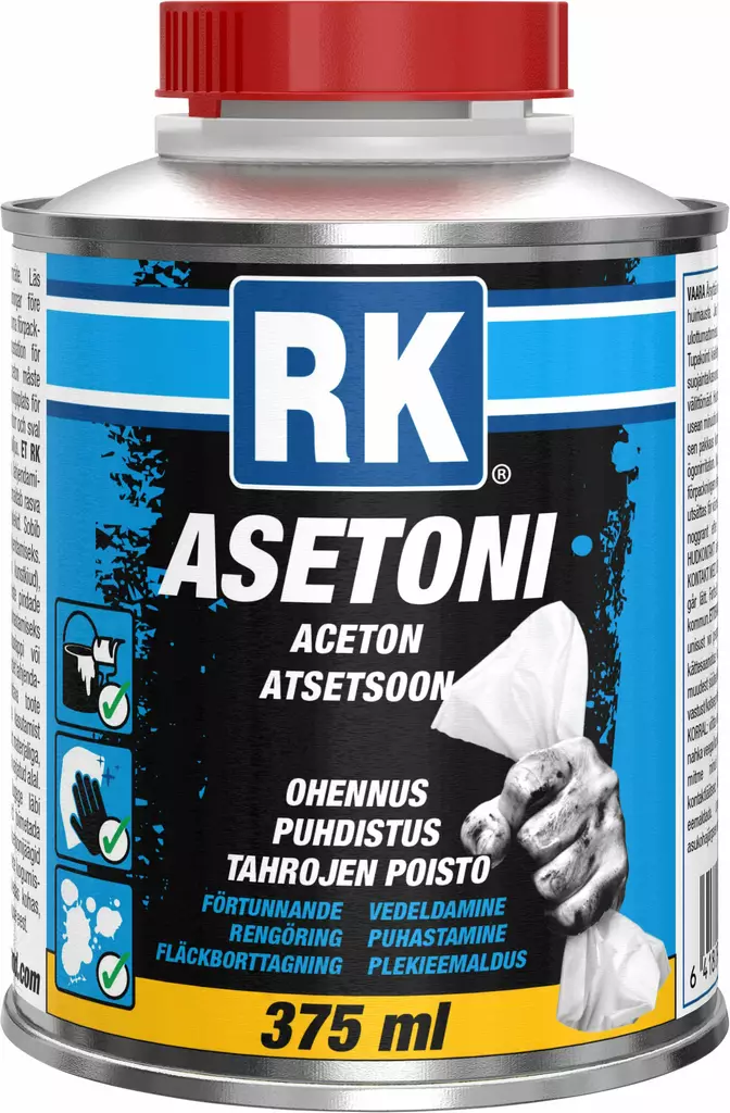 Asetoni RK 375ml - Liuottimet - 6418091381375 - 1