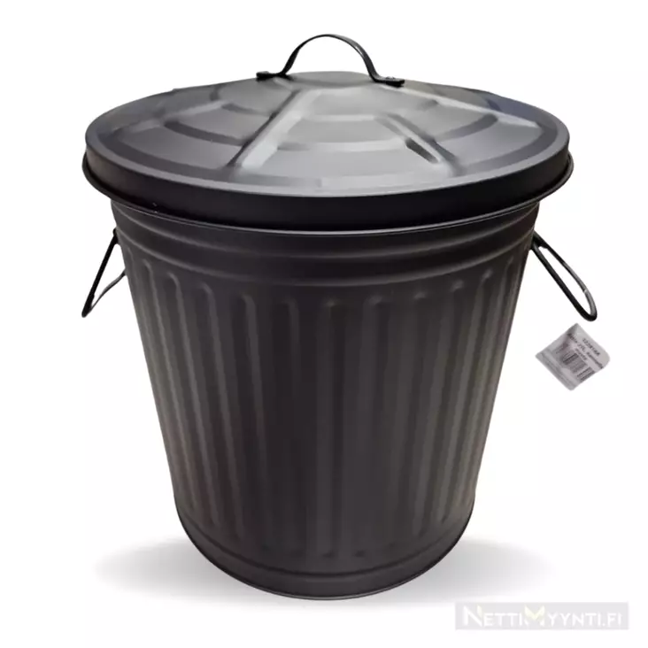 Astia kannella, sinkitty 25 l musta - Ämpärit ja saavit - 6438168112305 - 1