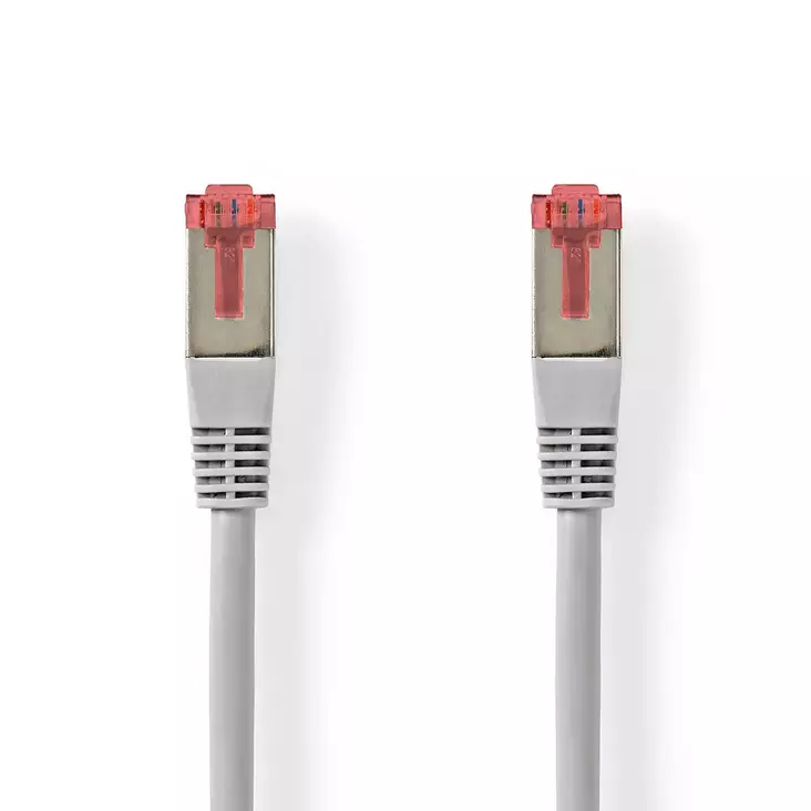 CAT6 Verkkokaapeli | RJ45 uros | RJ45 uros | SF/UTP | 15.0 m | Pyöreä | PVC | Harmaa | Label - Tietokone ja verkko - 5412810428205 - 1