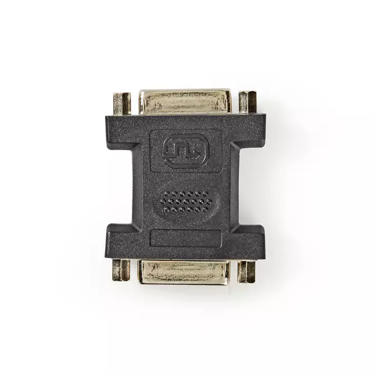 DVI-sovitin | DVI-I 24+5-Pin Naaras | DVI-I 24+5-Pin Naaras | Niklattu | Suora | PVC | Musta | Muovipussi - Tietokone ja verkko - 5412810298525 - 1