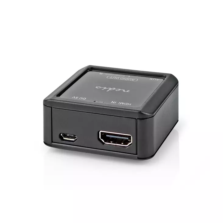 Digitaalinen Audiomuunnin | Yksisuuntainen | Audio- / video- / datayhteyksien syöttö: HDMI Input | Audio- / video- / datayhteyksien ulostulo: 1x 3.5 mm / 2x (2x RCA Female) | Automaattinen | Antrasiitti - Audiokytkimet ja jakajat - 5412810404575 - 1