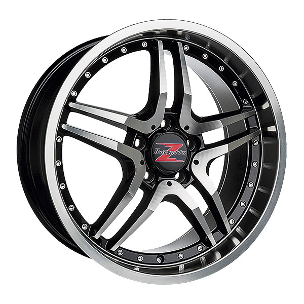 GT Black Polished Chrome Rivets 8x18 - 18-tuumaiset - BARB01045 - 1