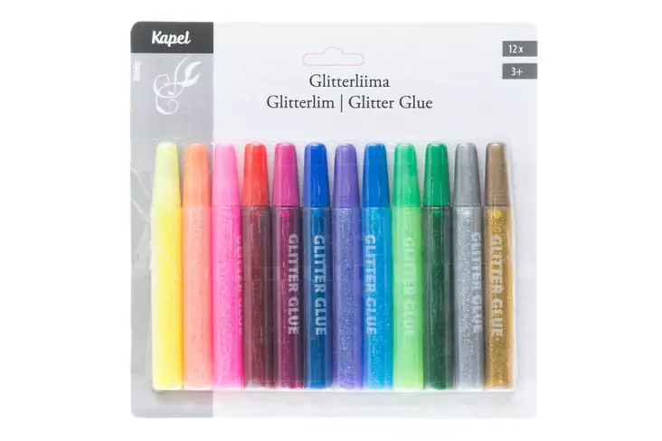 Glitterliima Kapel 12 kpl - Askartelumateriaalit ja tarvikkeet - 7394311897675 - 1