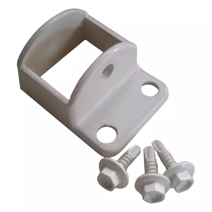 Green Land Garden elementtikiinnikkeet 4 kpl, valkoiset - Aidat ja aitaverkot - 6438014340395 - 1