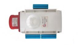 Haaroituspistorasia 16A+3 schuko - Pistorasiat ja kytkimet - 651-0215-45 - 1