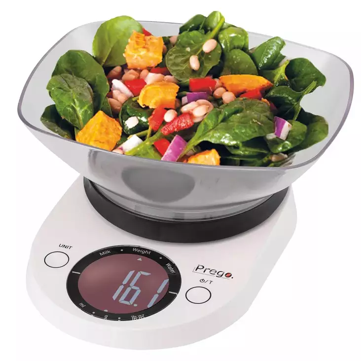 Keitti=C3=B6vaaka kulholla 5kg Prego - Keittiötyövälineet - 6430037750045 - 1