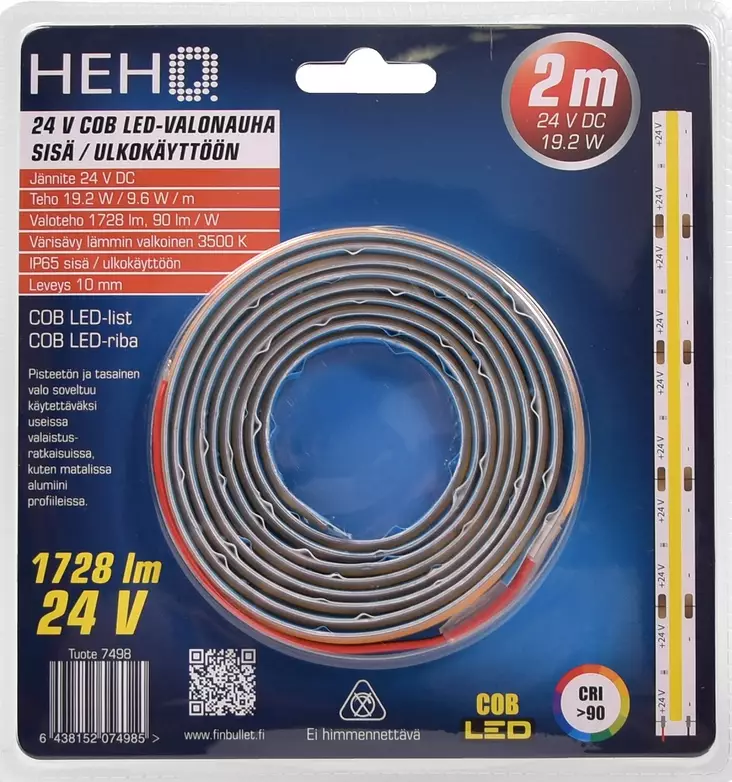 Led-nauha Cob 2 m 24 V - Valonauhat - 6438152074985 - 1
