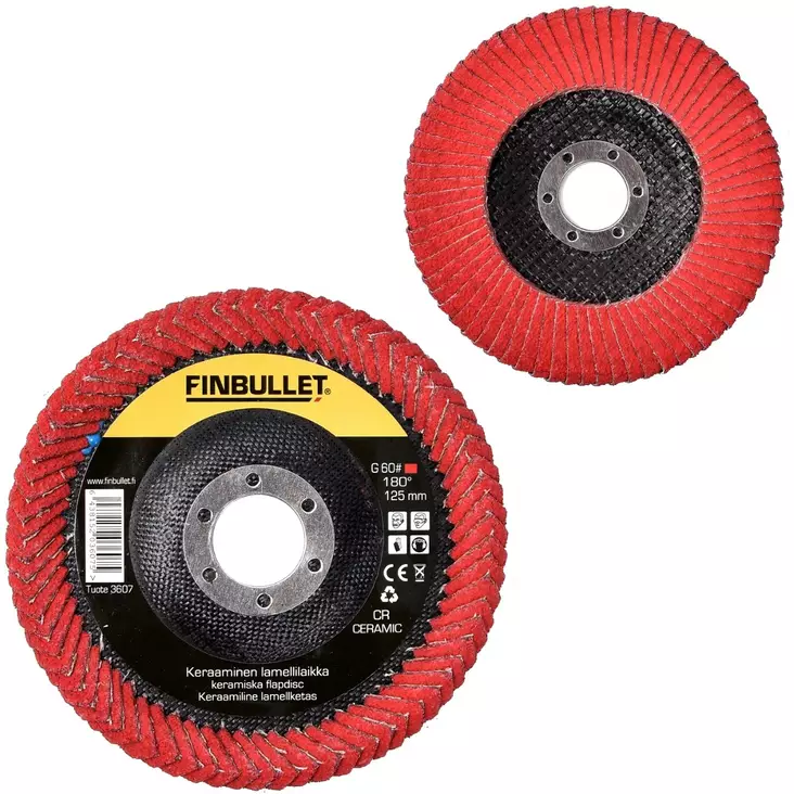 Lamellilaikka 125 mm G60 180 - Laikat kulmahiomakoneeseen - 6438152036075 - 1