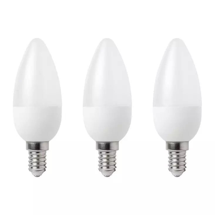 Led-lamppu 4W / 827 E14 3 kpl - Lamput ja loisteputket - 6435200195685 - 1