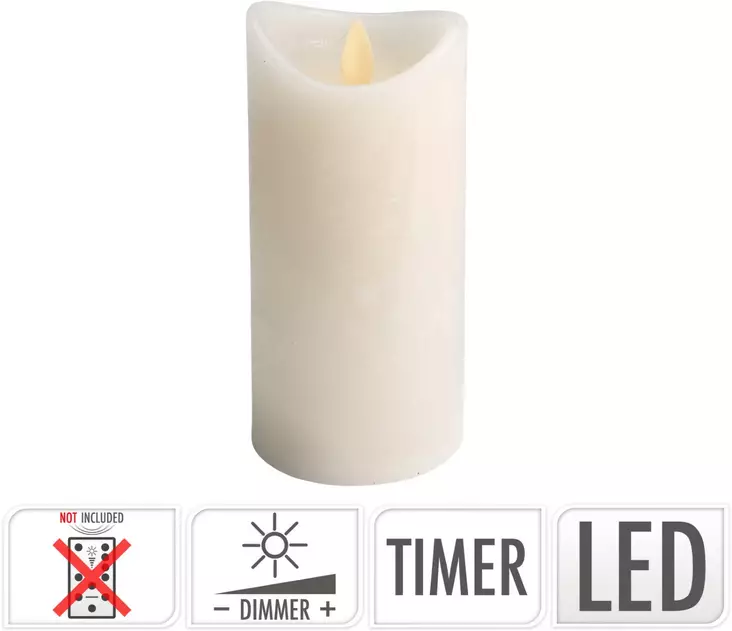 Led kynttil=C3=A4 el=C3=A4v=C3=A4ll=C3=A4 liekki-efektill=C3=A4 - Led-kynttilät ja lyhdyt - 8719202581355 - 1
