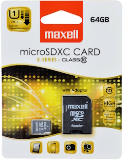 Muistikortti Maxell SDXC 64GB - Muistikortit ja kortinlukijat - 4902580773885 - 1
