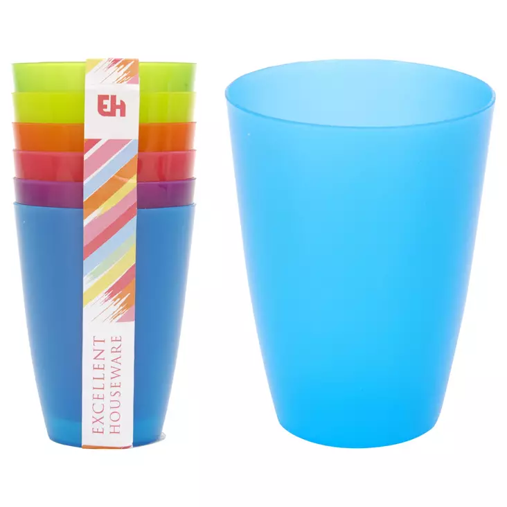 Muovimuki 6 kpl setti - Muoviastiat - 8718158538895 - 1