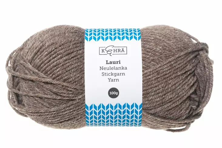 Sukkalanka Lauri 100g ruskea - Langat ja ompelutarvikkeet - 6410412714435 - 1