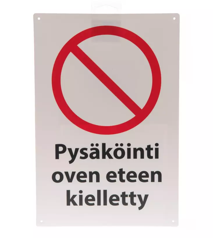 Opaste Pysäköinti oven eteen kielletty - Opaste- ja varoituskyltit - 6410412660305 - 1
