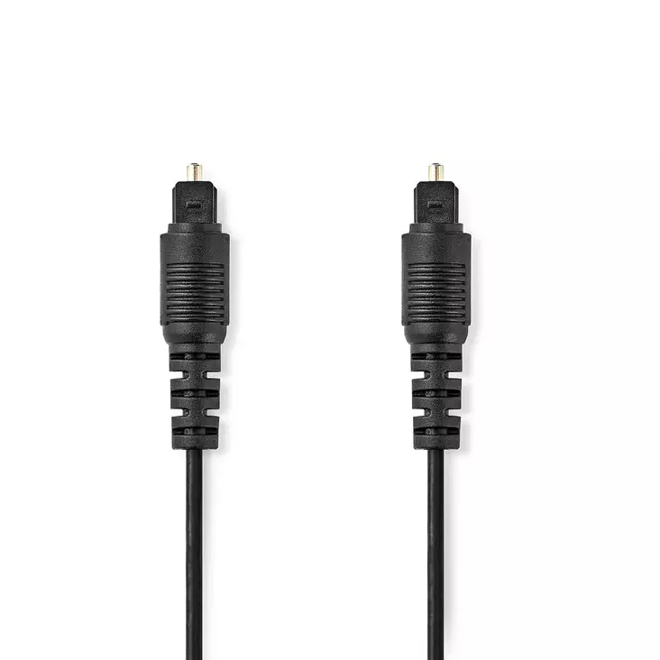 Optinen Audiokaapeli | TosLink uros | TosLink uros | 10.0 m | Pyöreä | PVC | Musta | Label - Audiokaapelit - 5412810420445 - 1