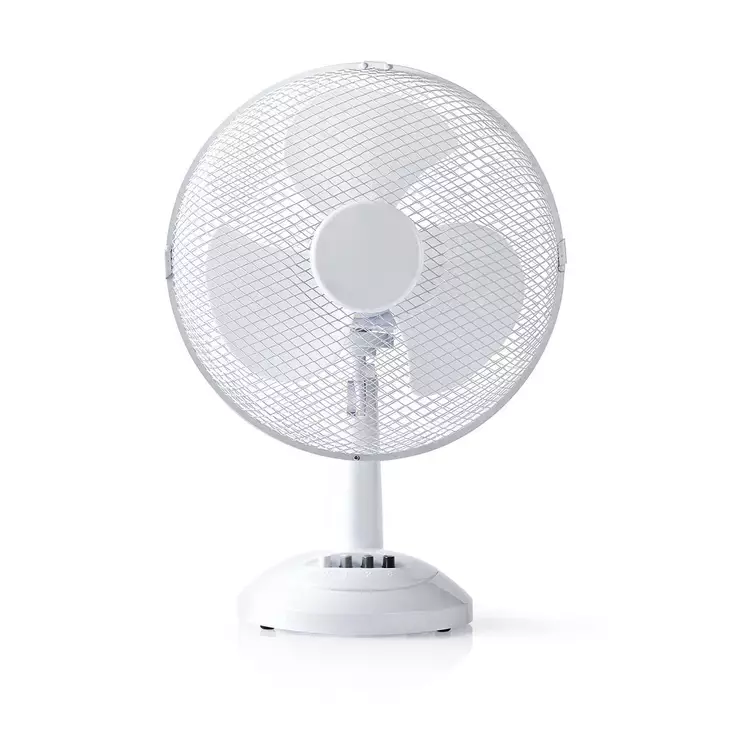 Pöytätuuletin | Verkkovirtakäyttöinen | Halkaisija: 300 mm | 35 W | Oskillaatio | 3 nopeusasetusta | Valkoinen - Tuulettimet ja ilmastointilaitteet - 5412810291175 - 1