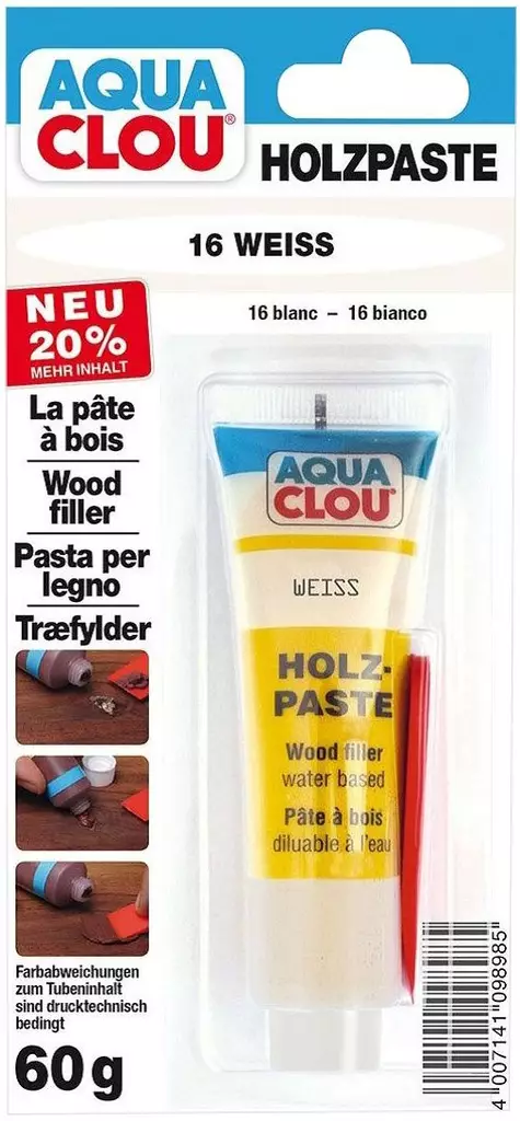 Puukitti Clou 16 Valkoinen 60g - Tasoitteet ja täyteaineet - 4007141098985 - 1